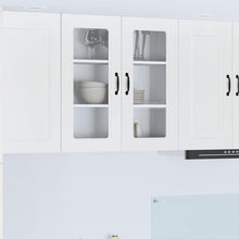 Keukenkast aan de muur met plank Hoogglans wit 80 x 31 x 80 cm