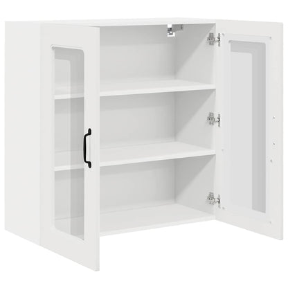 Keukenkast aan de muur met plank Hoogglans wit 80 x 31 x 80 cm
