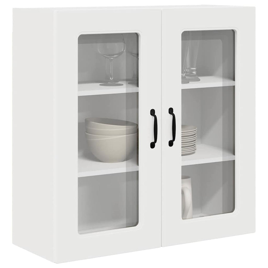 Keukenkast aan de muur met plank Hoogglans wit 80 x 31 x 80 cm