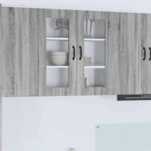 Keukenkast aan de muur met plank Grijs Sonoma 80 x 31 x 80 cm
