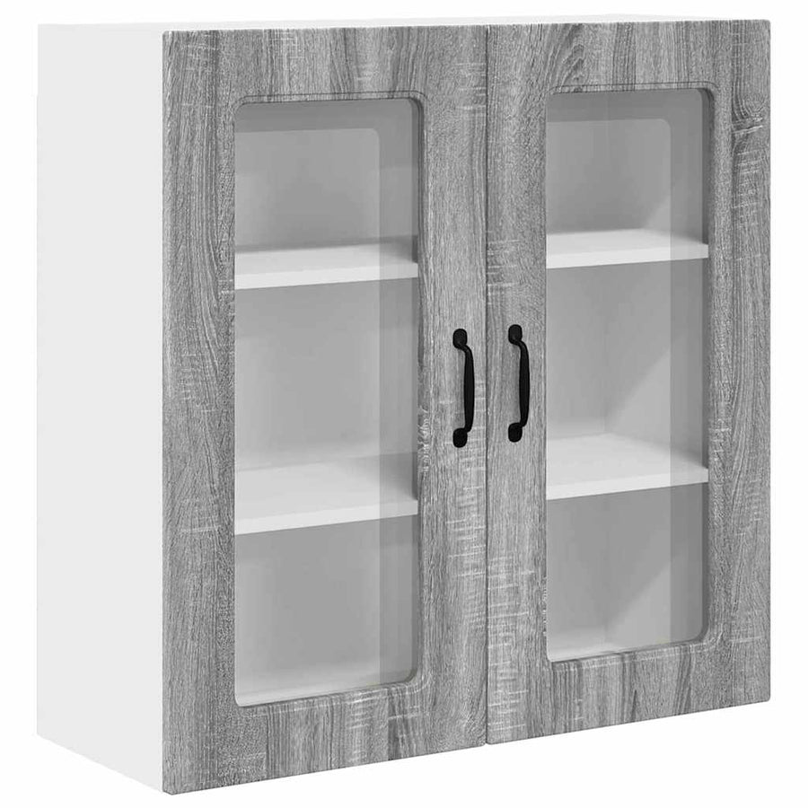 Keukenkast aan de muur met plank Grijs Sonoma 80 x 31 x 80 cm