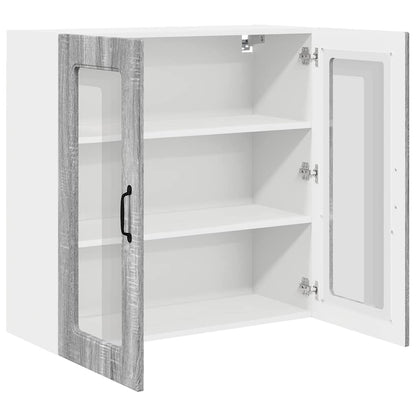 Keukenkast aan de muur met plank Grijs Sonoma 80 x 31 x 80 cm