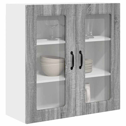Keukenkast aan de muur met plank Grijs Sonoma 80 x 31 x 80 cm