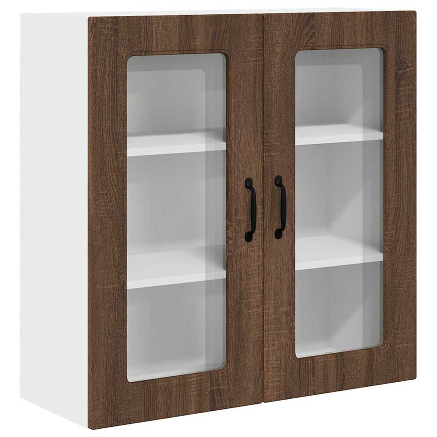 Keukenkast aan de muur Bruin Eiken 80 x 31 x 80 cm Bewerkt hout