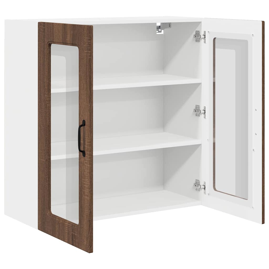 Keukenkast aan de muur Bruin Eiken 80 x 31 x 80 cm Bewerkt hout
