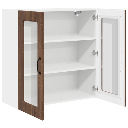 Keukenkast aan de muur Bruin Eiken 80 x 31 x 80 cm Bewerkt hout