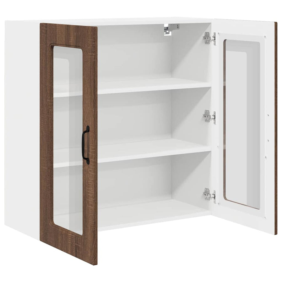 Keukenkast aan de muur Bruin Eiken 80 x 31 x 80 cm Bewerkt hout
