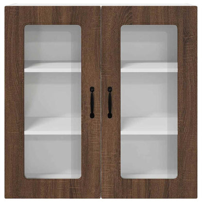 Keukenkast aan de muur Bruin Eiken 80 x 31 x 80 cm Bewerkt hout