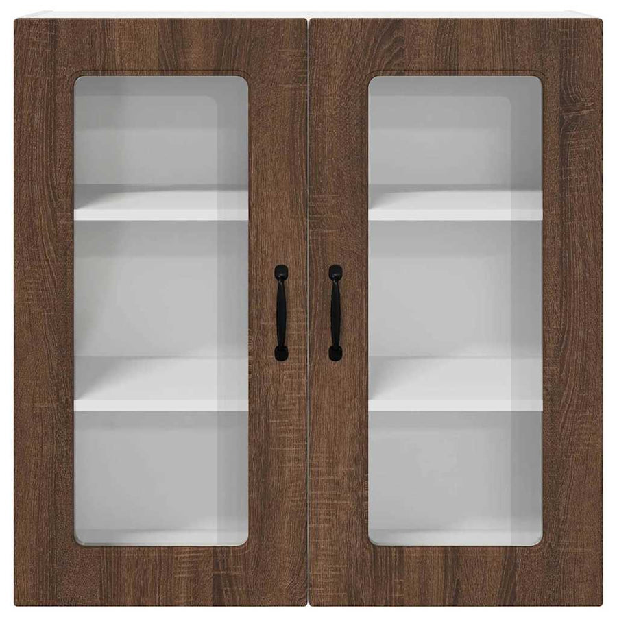 Keukenkast aan de muur Bruin Eiken 80 x 31 x 80 cm Bewerkt hout