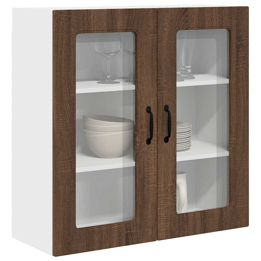 Keukenkast aan de muur Bruin Eiken 80 x 31 x 80 cm Bewerkt hout