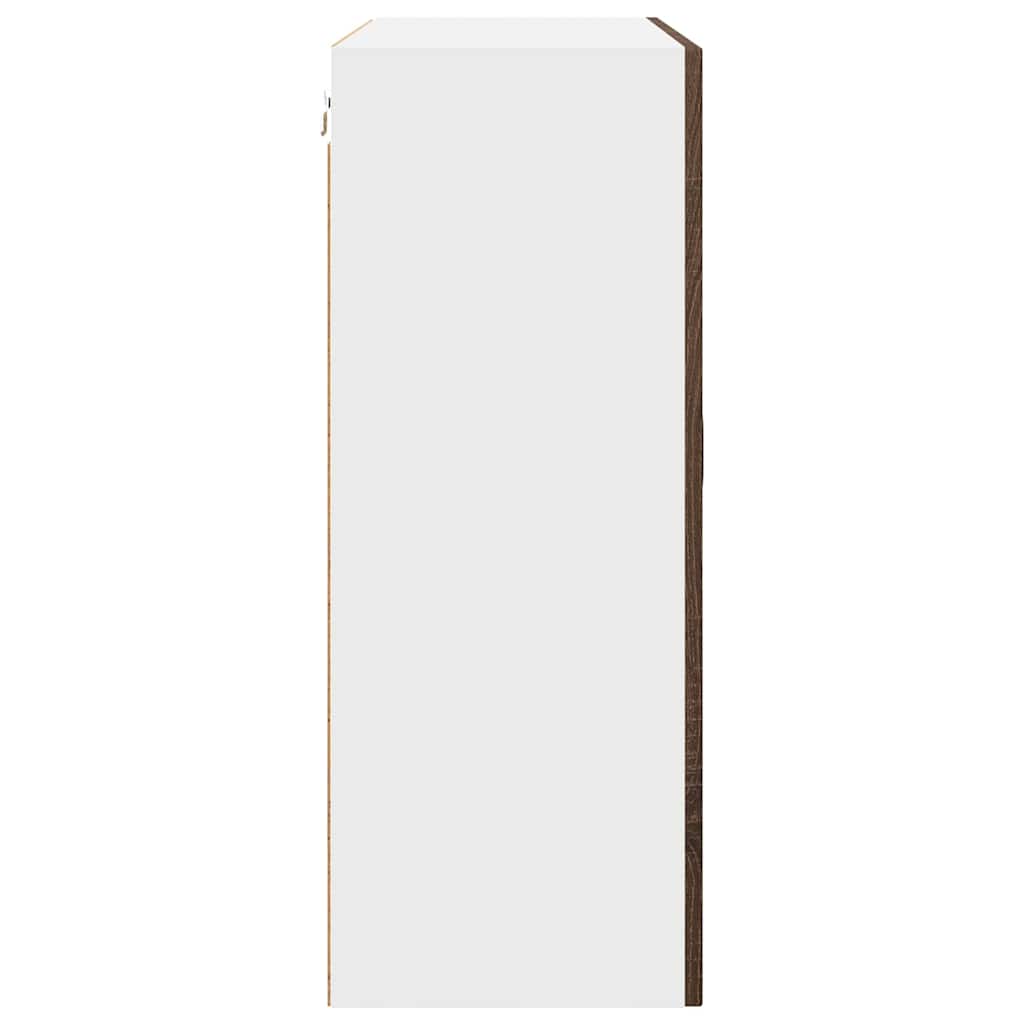 Keukenkast aan de muur Bruin Eiken 80 x 31 x 80 cm Bewerkt hout