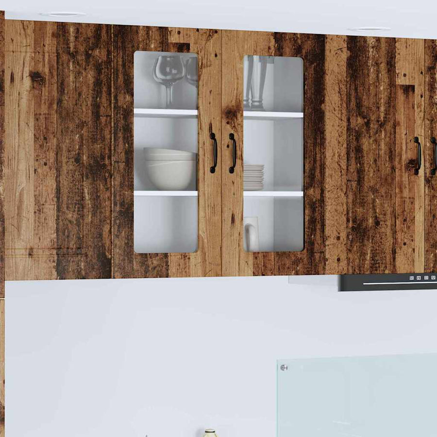 Keukenkast aan de muur Oud Hout 80 x 31 x 80 cm Bewerkt hout