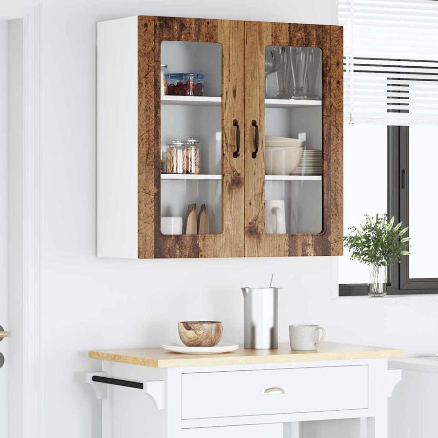 Keukenkast aan de muur Oud Hout 80 x 31 x 80 cm Bewerkt hout