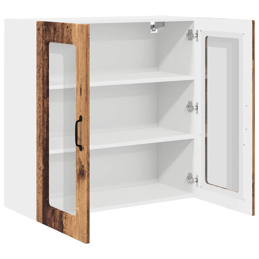 Keukenkast aan de muur Oud Hout 80 x 31 x 80 cm Bewerkt hout