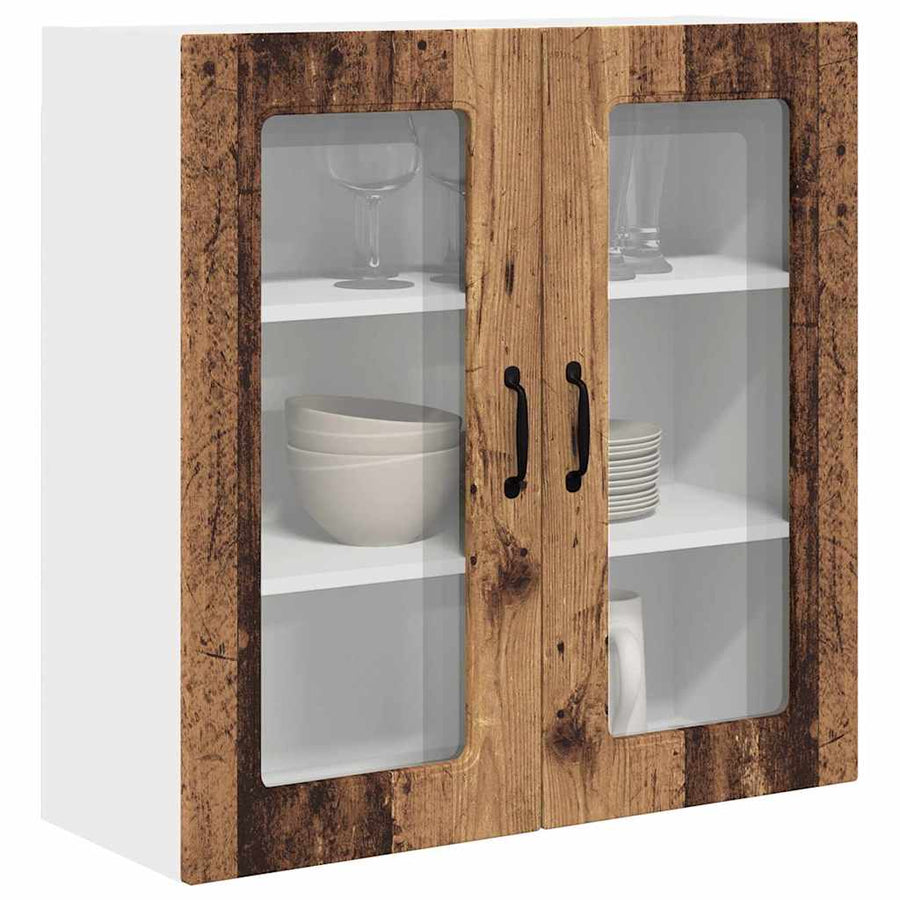 Keukenkast aan de muur Oud Hout 80 x 31 x 80 cm Bewerkt hout