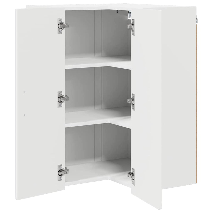 Keukenkast aan de muur Wit 57 x 57 x 80 cm Bewerkt hout