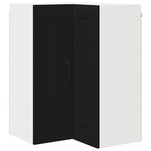 Keukenkast aan de muur Zwart 57 x 57 x 80 cm Bewerkt hout