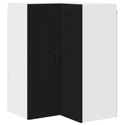 Keukenkast aan de muur Zwart 57 x 57 x 80 cm Bewerkt hout