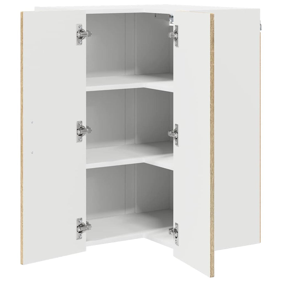 Keukenkast aan de muur met plank Sonoma Eiken 57 x 57 x 80 cm