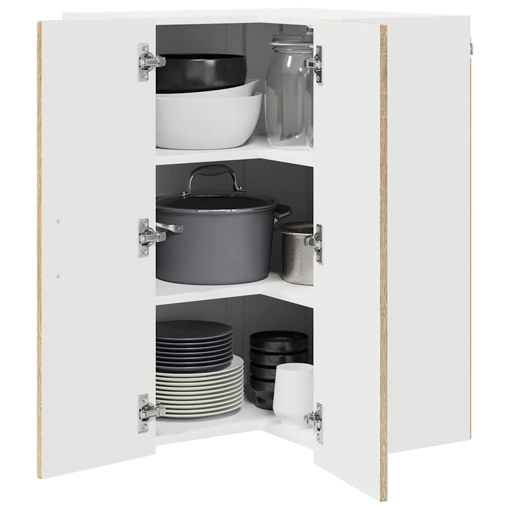 Keukenkast aan de muur met plank Sonoma Eiken 57 x 57 x 80 cm