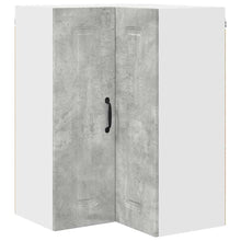 Keukenkast aan de muur Beton Grijs 57 x 57 x 80 cm Bewerkt hout