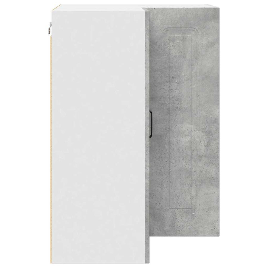 Keukenkast aan de muur Beton Grijs 57 x 57 x 80 cm Bewerkt hout