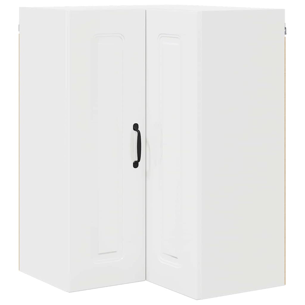 Keukenkast aan de muur met plank Hoogglans wit 57 x 57 x 80 cm