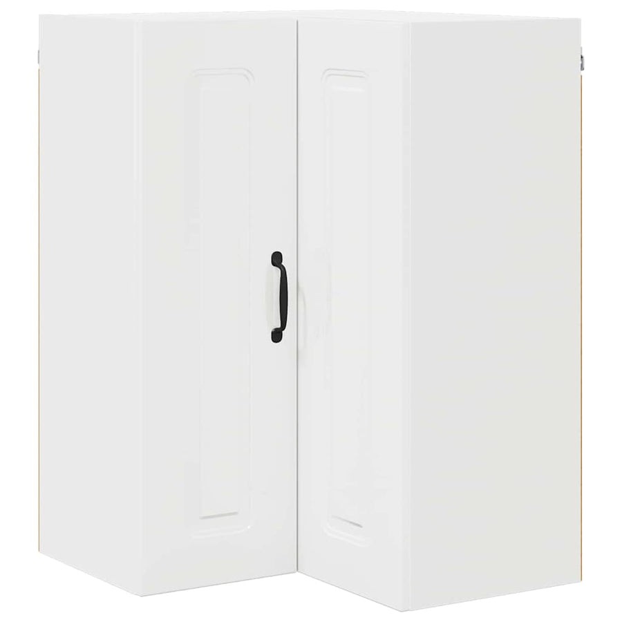 Keukenkast aan de muur met plank Hoogglans wit 57 x 57 x 80 cm