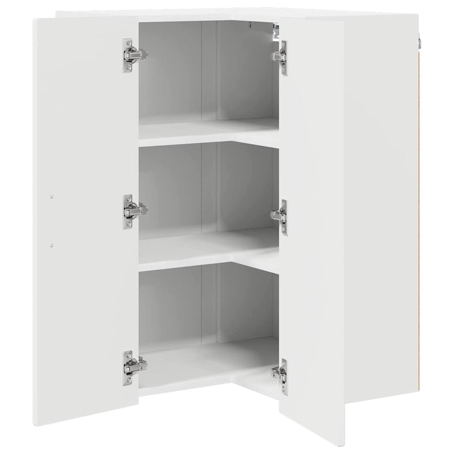 Keukenkast aan de muur met plank Hoogglans wit 57 x 57 x 80 cm
