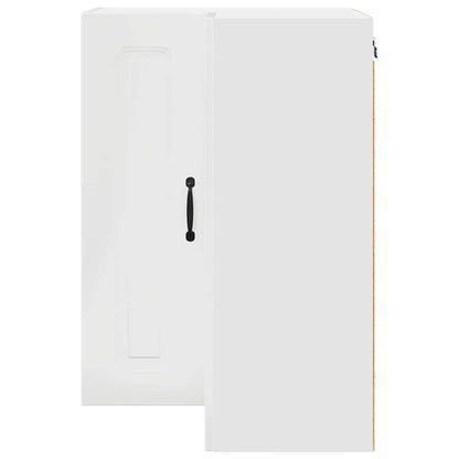Keukenkast aan de muur met plank Hoogglans wit 57 x 57 x 80 cm