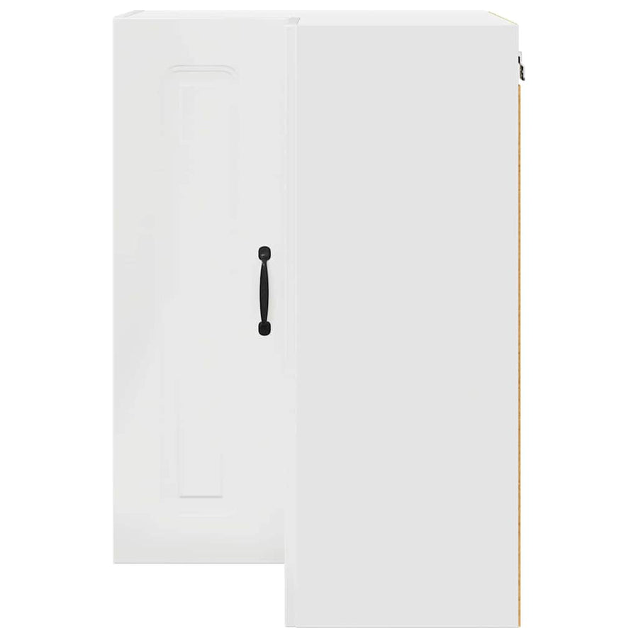 Keukenkast aan de muur met plank Hoogglans wit 57 x 57 x 80 cm