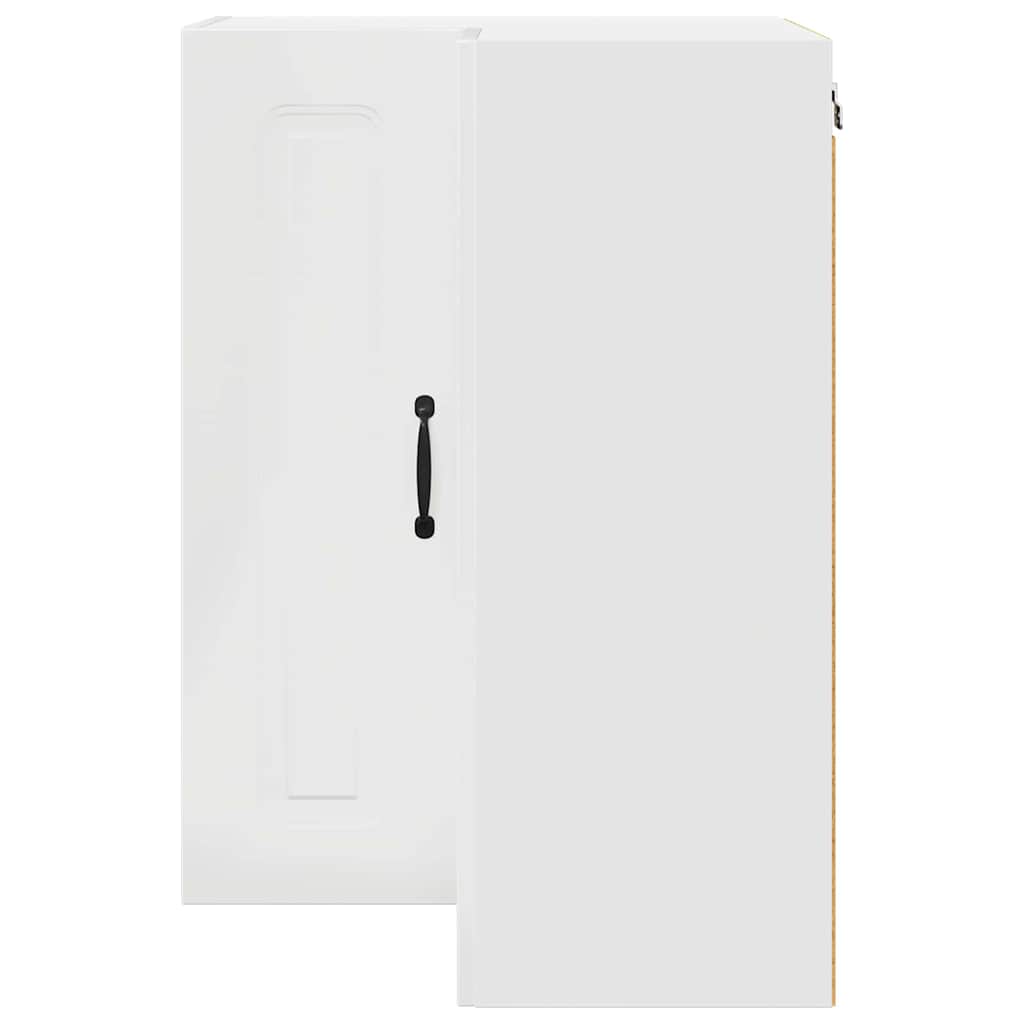 Keukenkast aan de muur met plank Hoogglans wit 57 x 57 x 80 cm