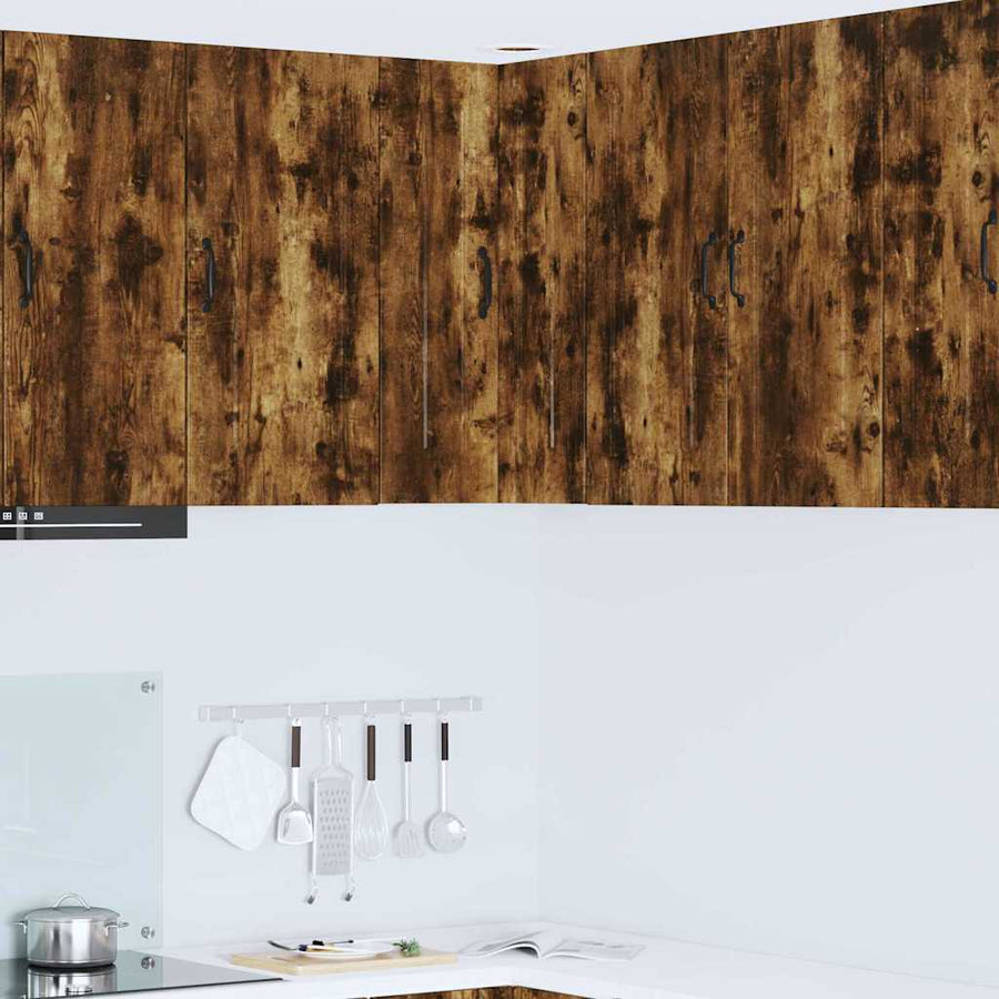 Keukenkast aan de muur met plank Gerookt eiken 57 x 57 x 80 cm
