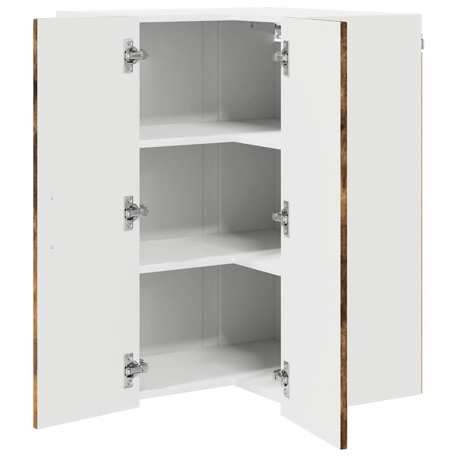 Keukenkast aan de muur met plank Gerookt eiken 57 x 57 x 80 cm