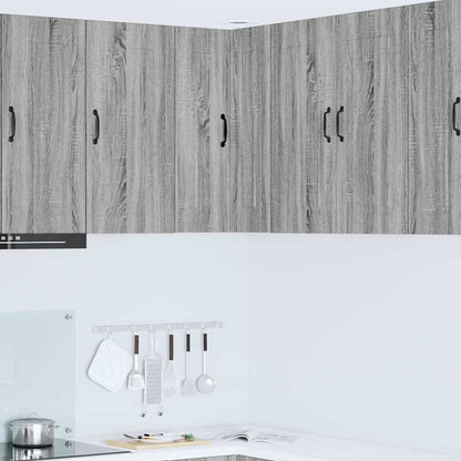 Keukenkast aan de muur met plank Grijs Sonoma 57 x 57 x 80 cm