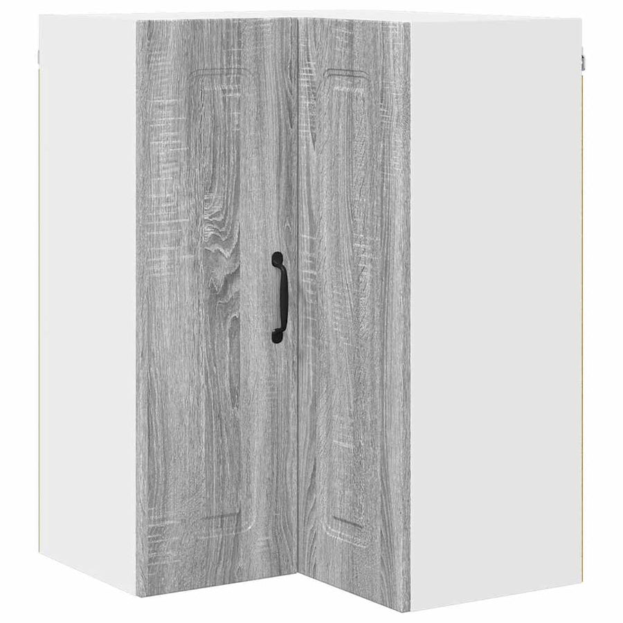 Keukenkast aan de muur met plank Grijs Sonoma 57 x 57 x 80 cm