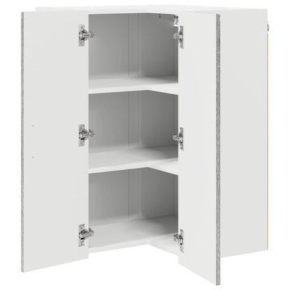 Keukenkast aan de muur met plank Grijs Sonoma 57 x 57 x 80 cm
