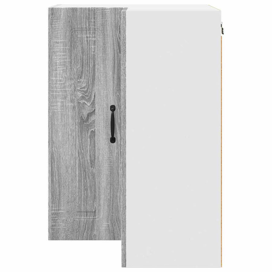 Keukenkast aan de muur met plank Grijs Sonoma 57 x 57 x 80 cm