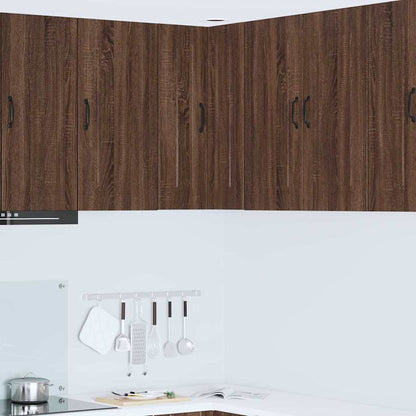 Keukenkast aan de muur Bruin Eiken 57 x 57 x 80 cm Bewerkt hout