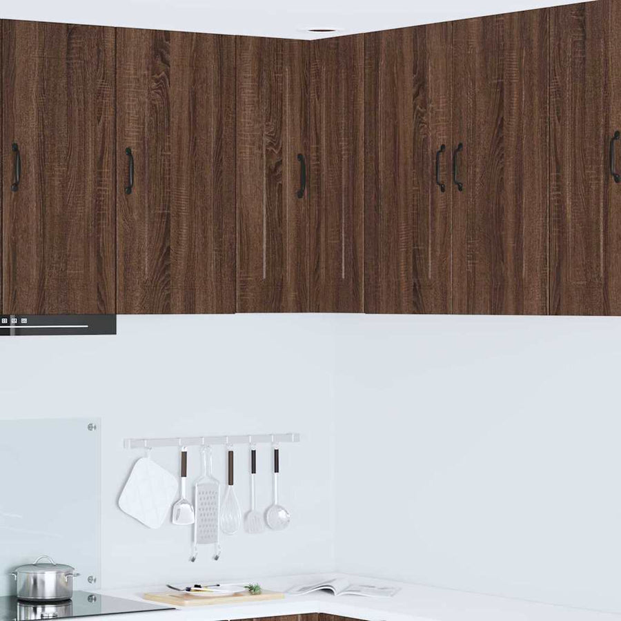 Keukenkast aan de muur Bruin Eiken 57 x 57 x 80 cm Bewerkt hout