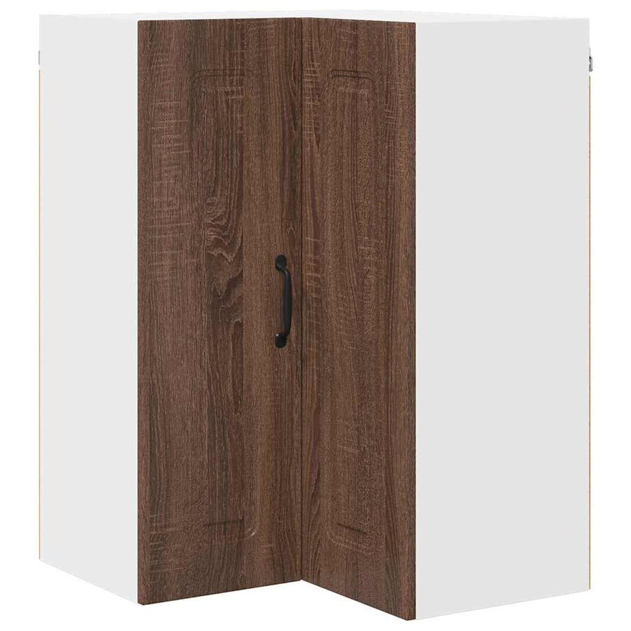 Keukenkast aan de muur Bruin Eiken 57 x 57 x 80 cm Bewerkt hout