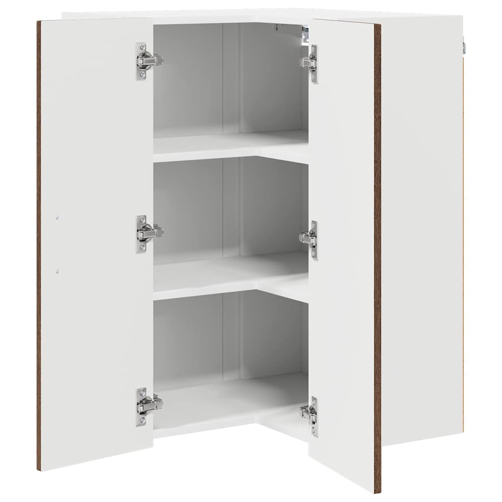 Keukenkast aan de muur Bruin Eiken 57 x 57 x 80 cm Bewerkt hout