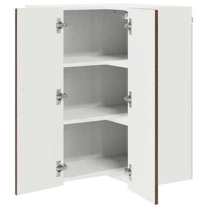 Keukenkast aan de muur Bruin Eiken 57 x 57 x 80 cm Bewerkt hout
