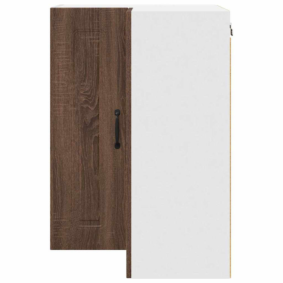 Keukenkast aan de muur Bruin Eiken 57 x 57 x 80 cm Bewerkt hout