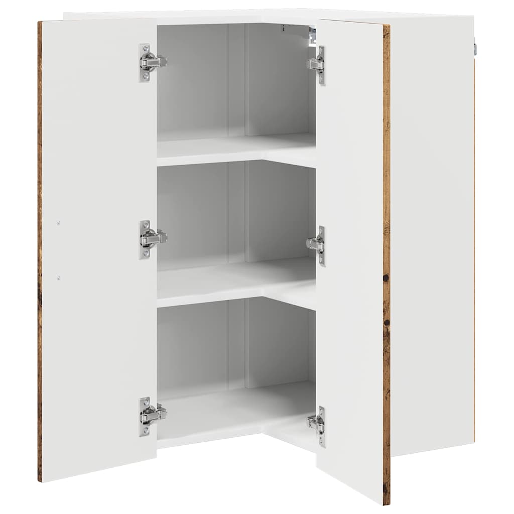 Keukenkast aan de muur Oud Hout 57 x 57 x 80 cm Bewerkt hout