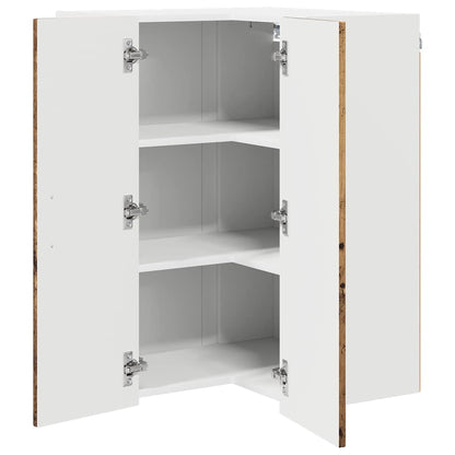 Keukenkast aan de muur Oud Hout 57 x 57 x 80 cm Bewerkt hout