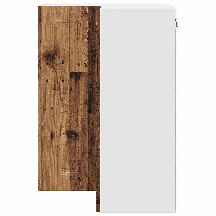 Keukenkast aan de muur Oud Hout 57 x 57 x 80 cm Bewerkt hout