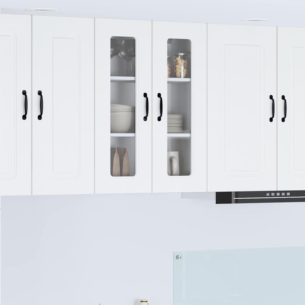 Keukenkast aan de muur Wit 60 x 31 x 80 cm Bewerkt hout
