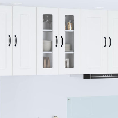 Keukenkast aan de muur Wit 60 x 31 x 80 cm Bewerkt hout