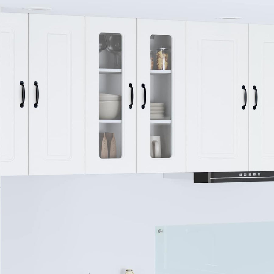 Keukenkast aan de muur Wit 60 x 31 x 80 cm Bewerkt hout